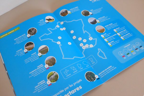 Carte de localisation des projets nature 2050